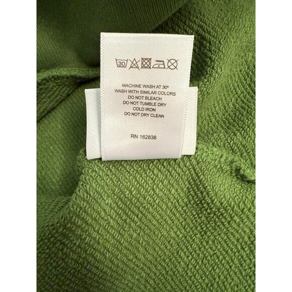 Denim Tears Hoodie Mens Large Green Cotton Embroidered Tears Pullover Sweatshirt - Picture 9 of 10